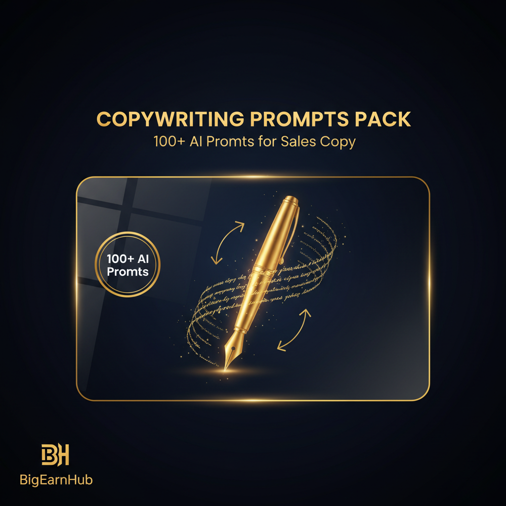 Copywriting Prompts Pack — 100+ AI Prompts for Sales Copy — BigEarnHub