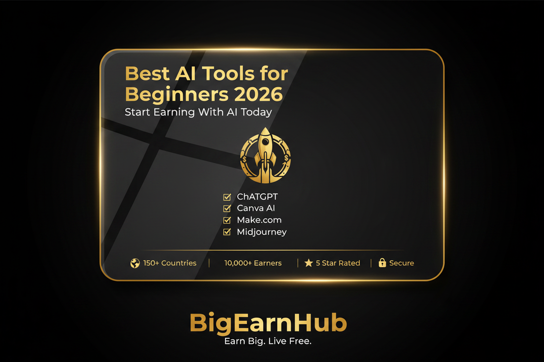 🤖 Best AI Tools for Beginners 2026 — Start Using AI for Productivity & Online Growth