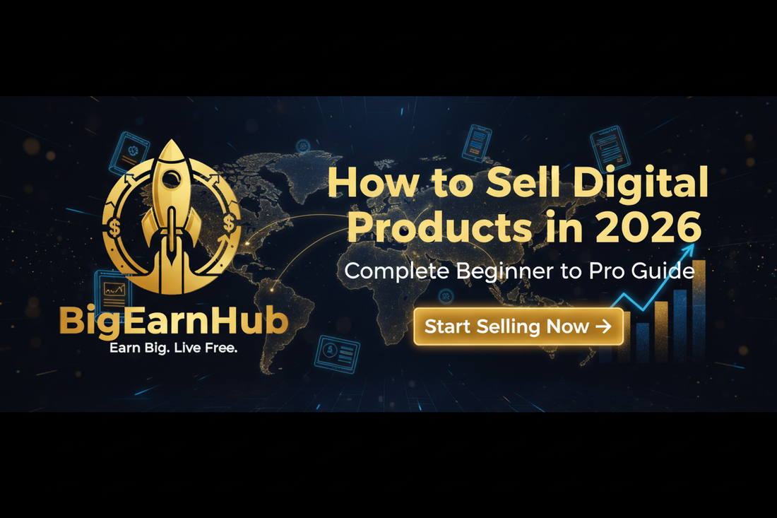 BigEarnHub — Earn Big. Live Free. How to Sell Digital Products 2026