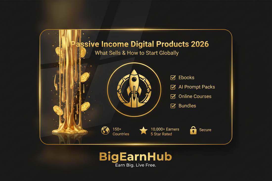 💸 Passive Income Digital Products 2026 — Build Smart Online Income Streams