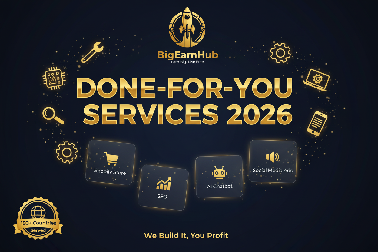 🛠️ Done-For-You Services 2026 — We Build It, You Profit