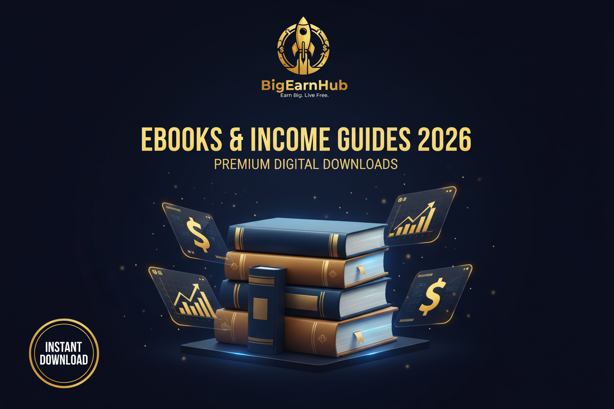 📚 Ebooks & Income Guides 2026 — Premium Digital Downloads