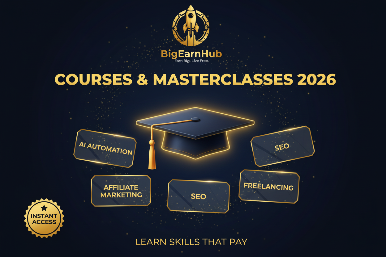 🎓 Courses & Masterclasses 2026 — Learn Skills That Pay
