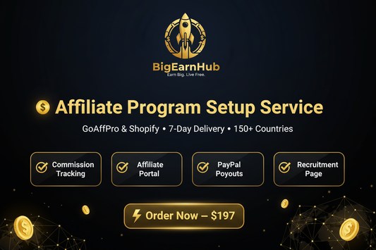 Affiliate Program Setup Banner