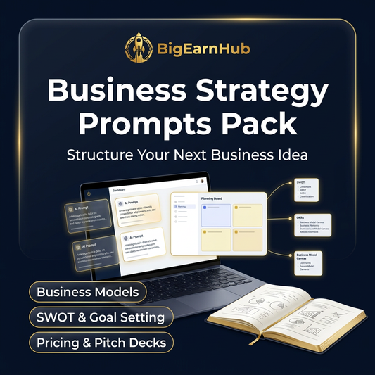 BigEarnHub Business Strategy Prompts Pack কভার