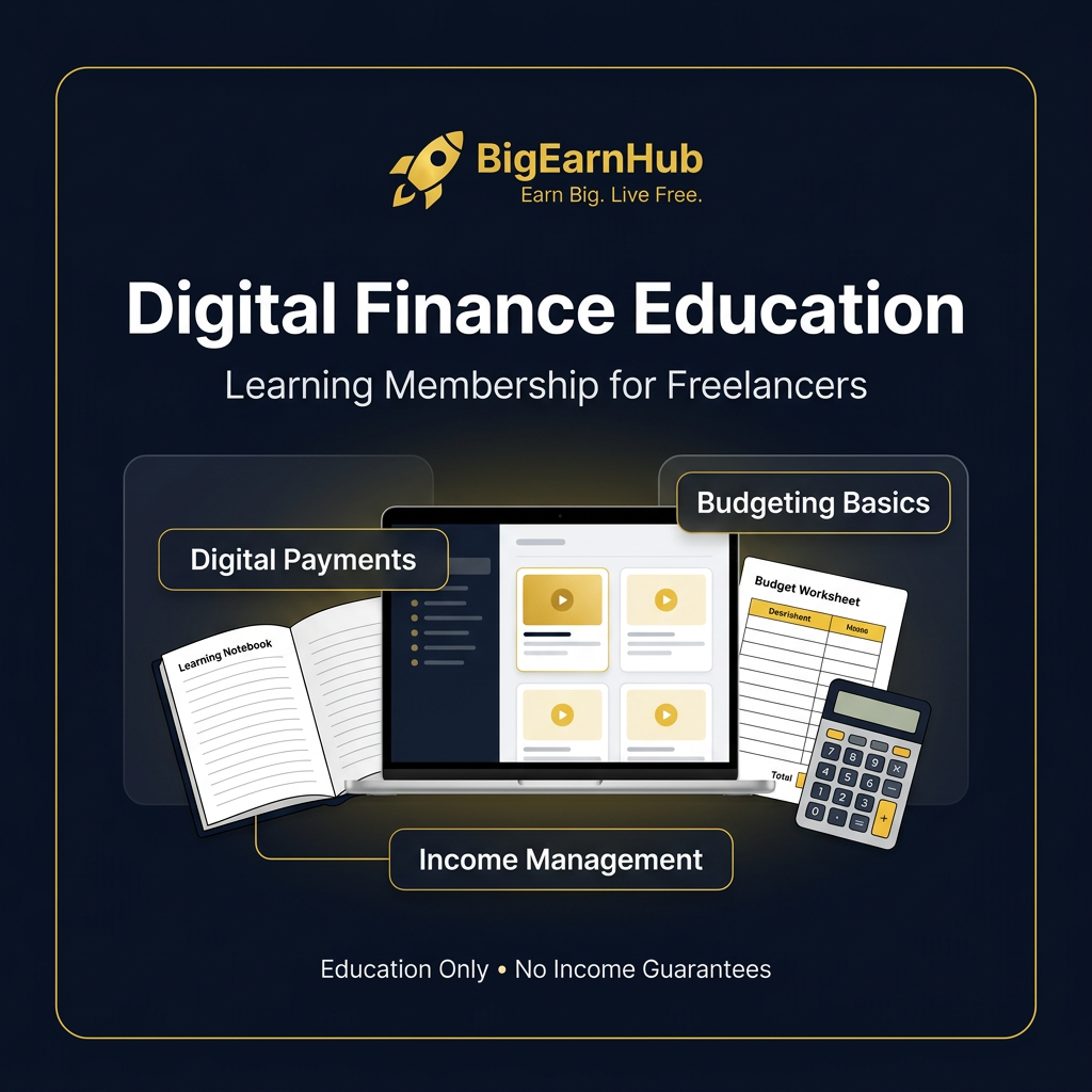 BigEarnHub Digital Finance Education Membership কভার