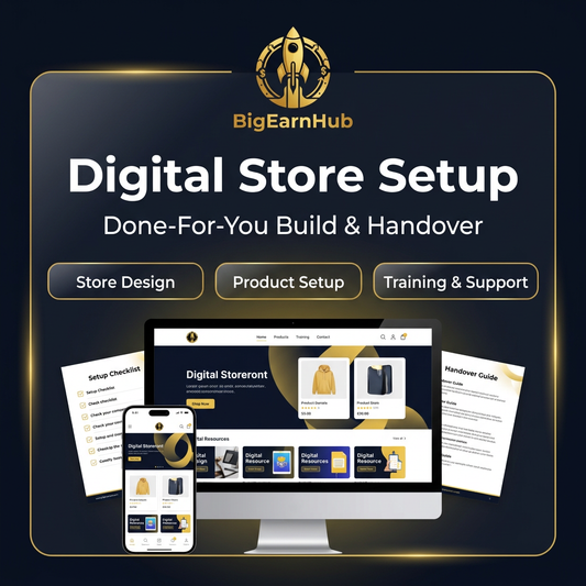 BigEarnHub Digital Store Setup কভার
