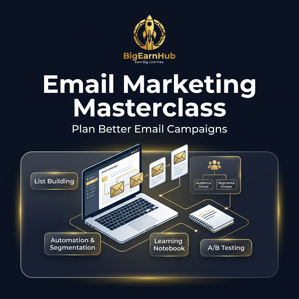 BigEarnHub Email Marketing Masterclass কভার
