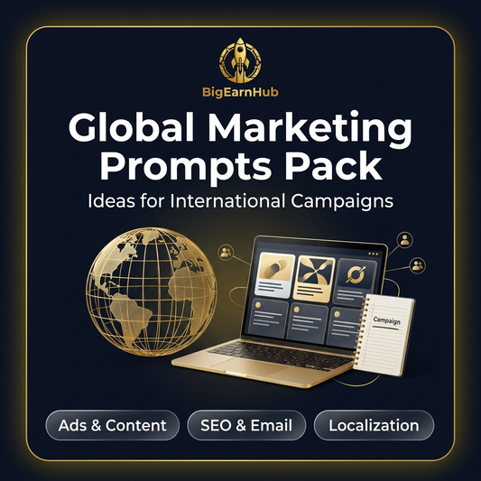 BigEarnHub Global Marketing Prompts Pack কভার