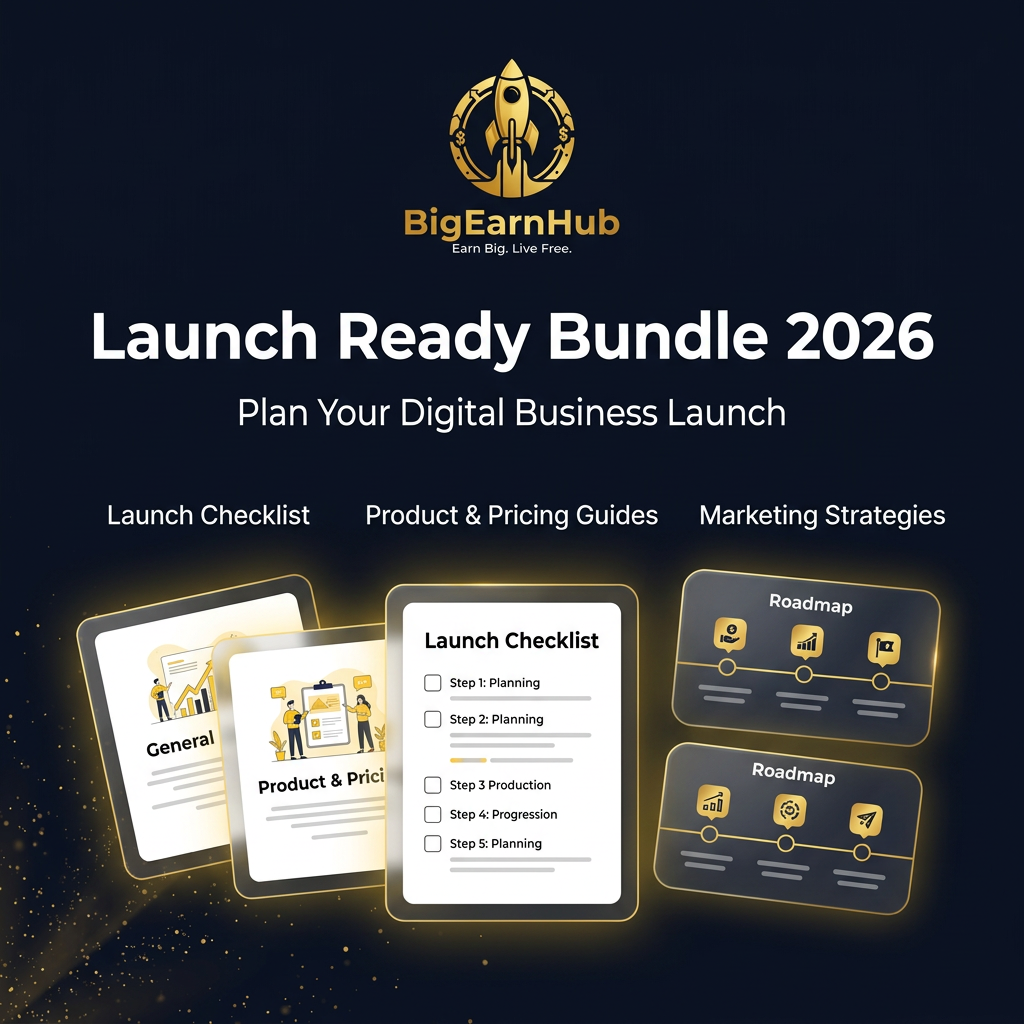 BigEarnHub Launch Ready Bundle 2026 কভার