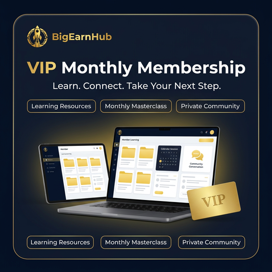 BigEarnHub VIP Monthly Membership কভার