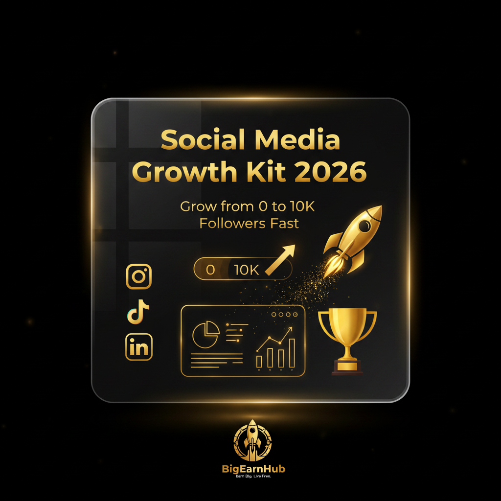 Social Media Growth Kit 2026 - Grow from 0 to 10K Followers Fast