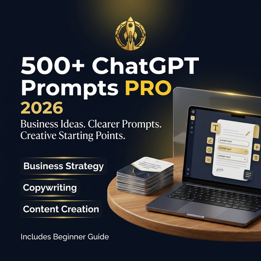 500+ ChatGPT Prompts PRO 2026 cover