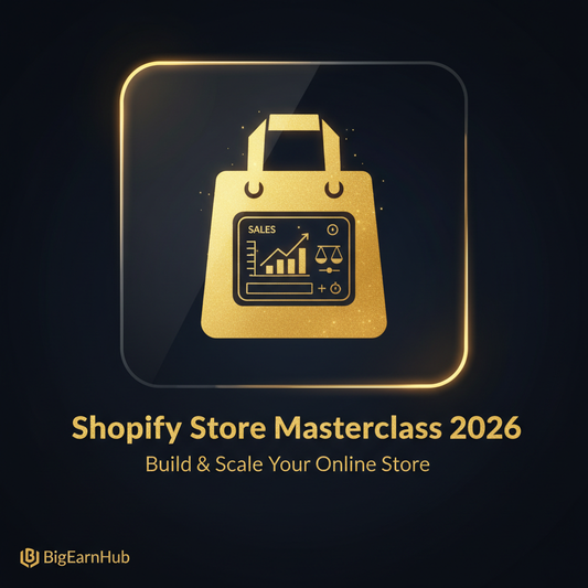 Shopify Store Masterclass 2026 — Build & Scale Your Online Store — BigEarnHub