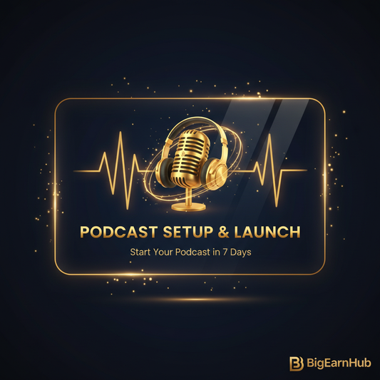 Podcast Setup & Launch Service — Start in 7 Days — BigEarnHub