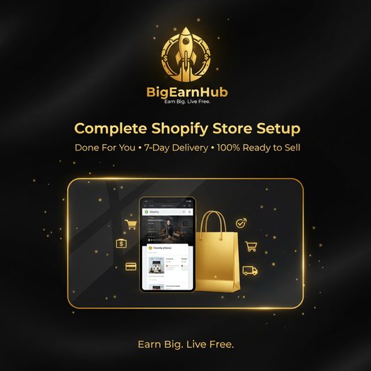 Complete Shopify Store Setup Service — BigEarnHub