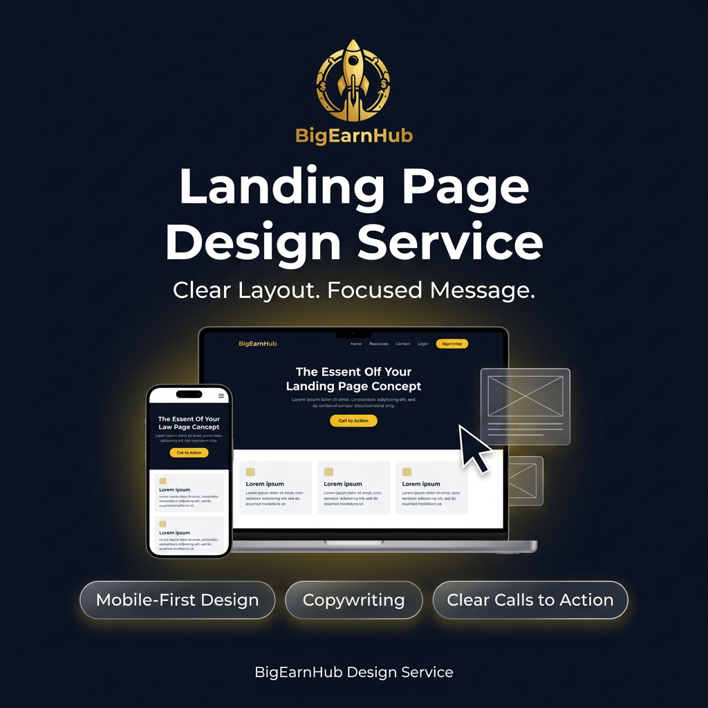 Landing Page Design Service কভার