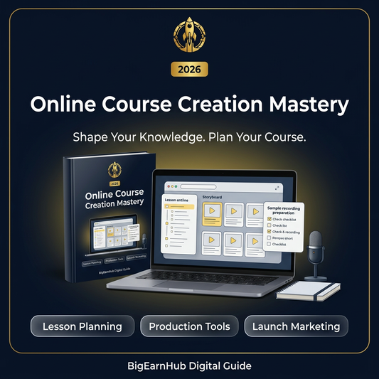 Online Course Creation Mastery 2026 কভার