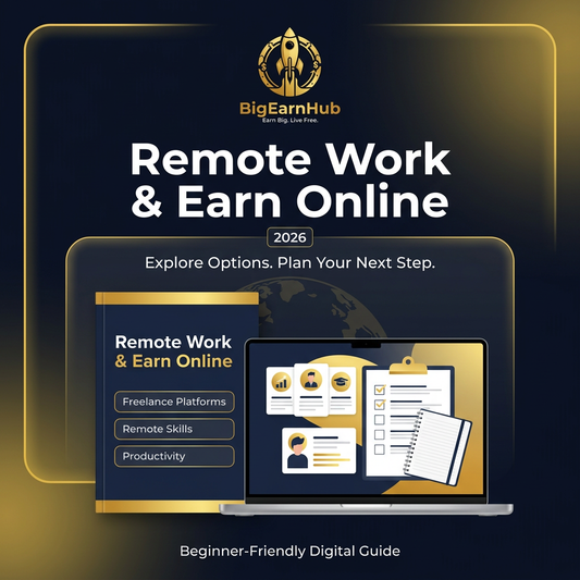 Remote Work & Earn Online 2026 কভার
