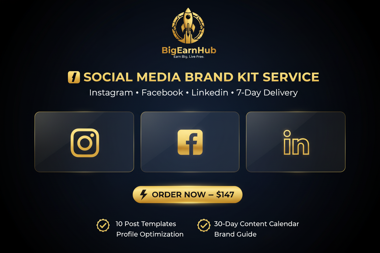 📱 Social Media Brand Kit Service — Done For You | 7-Day Delivery