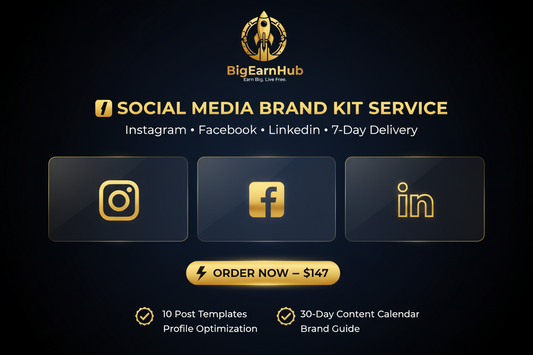 📱 Social Media Brand Kit Service — Done For You | 7-Day Delivery