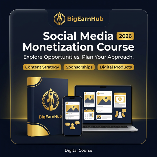 Social Media Monetization Course 2026 কভার
